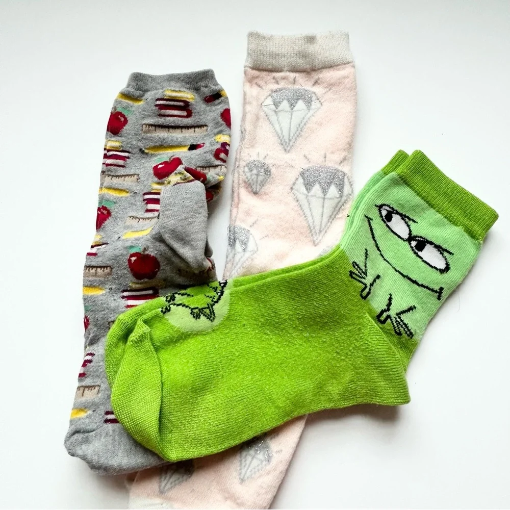 Colorful Patterned Socks Set - Picture 2 of 2